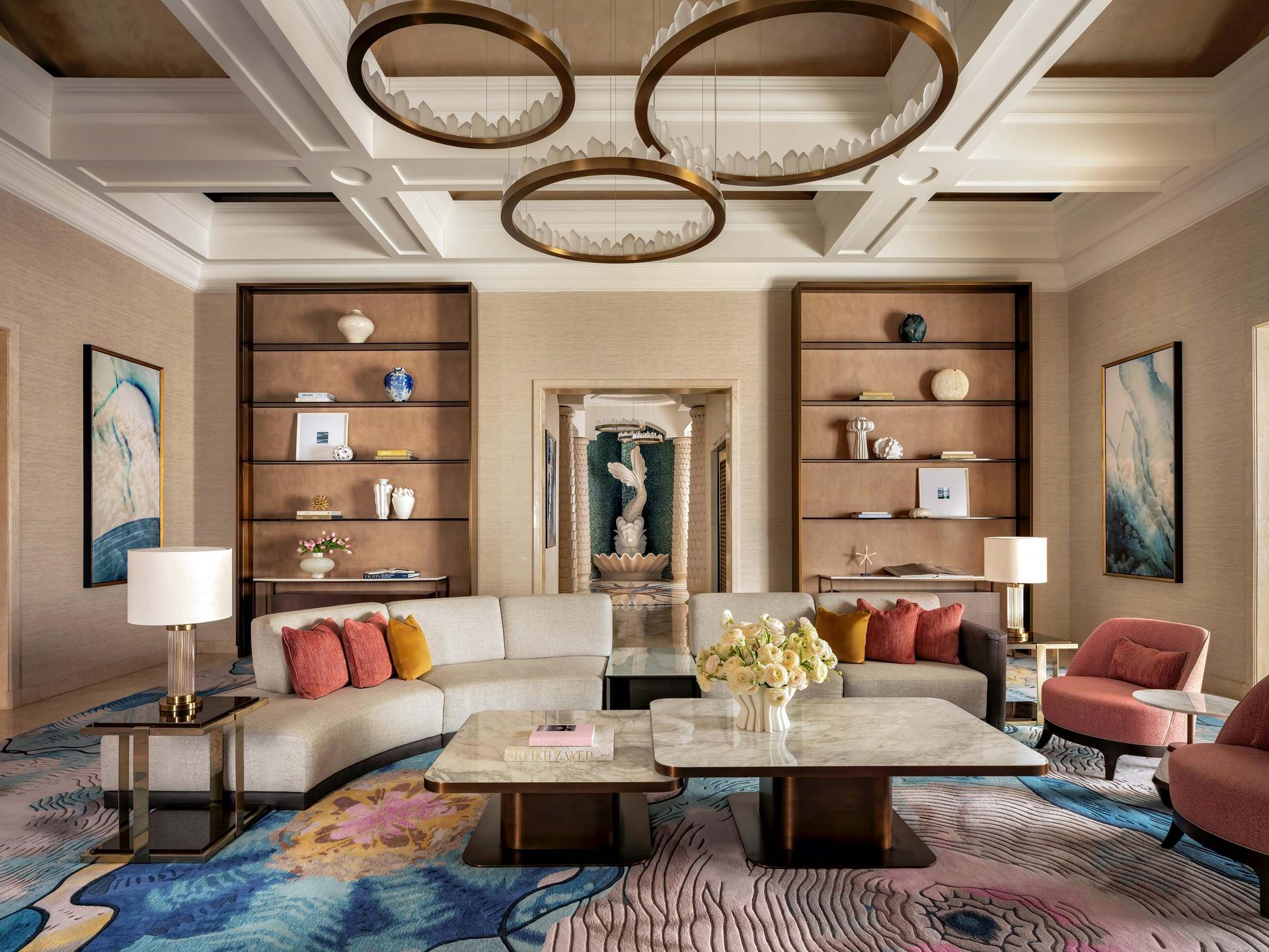 Signature suite living room at Atlantis The Palm Dubai