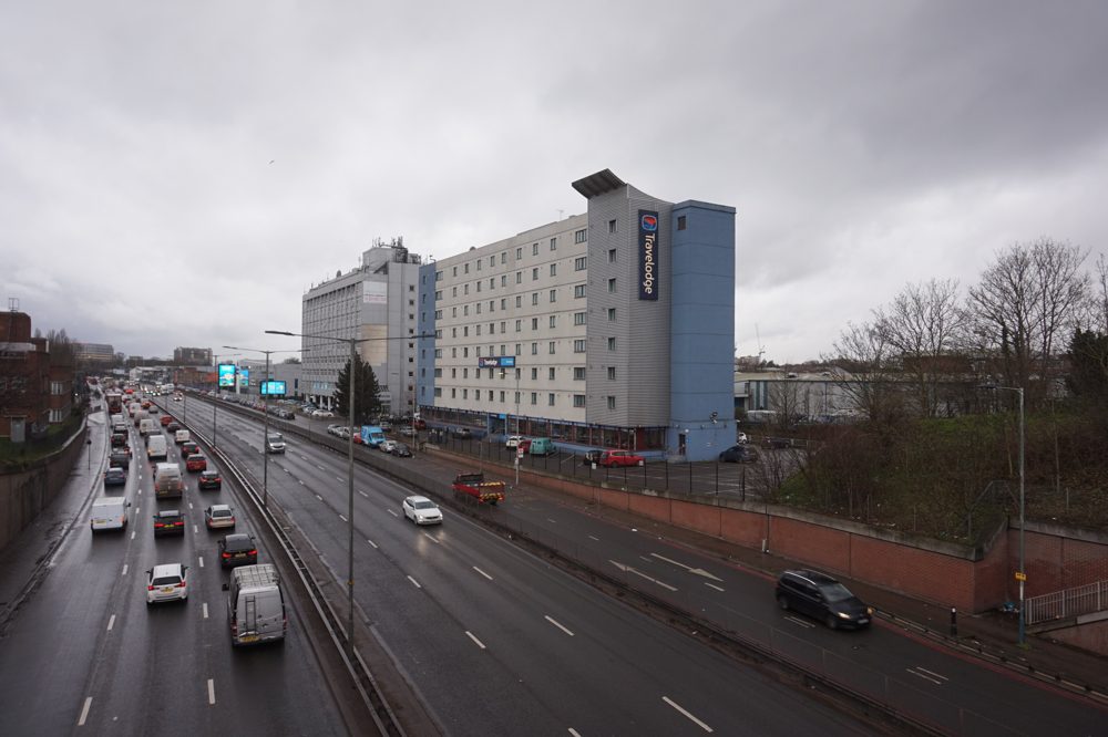 Travelodge hotel on Wembley High Road in London