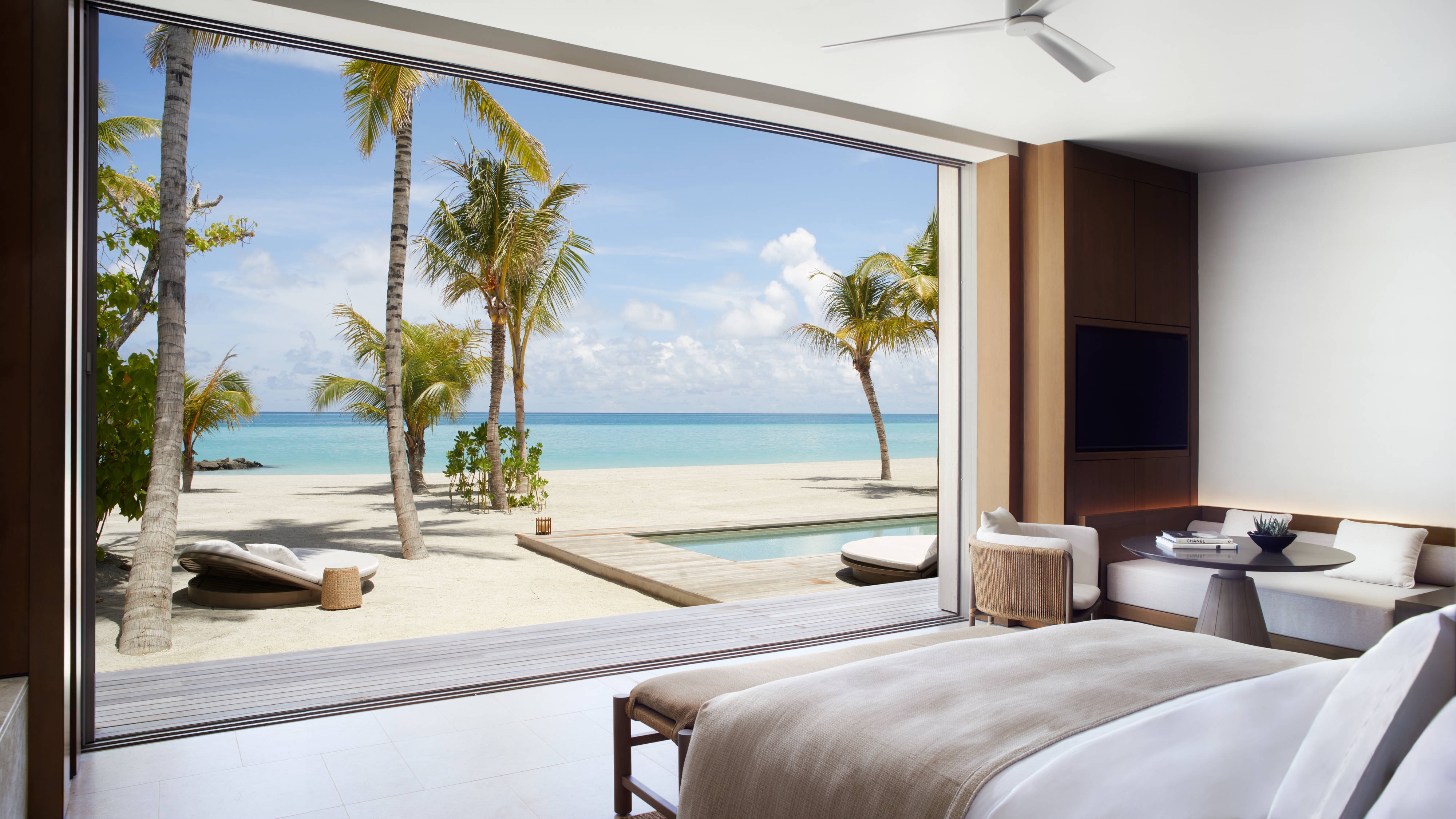 Beach pool villa with private pool and direct sand access at The Ritz-Carlton Maldives