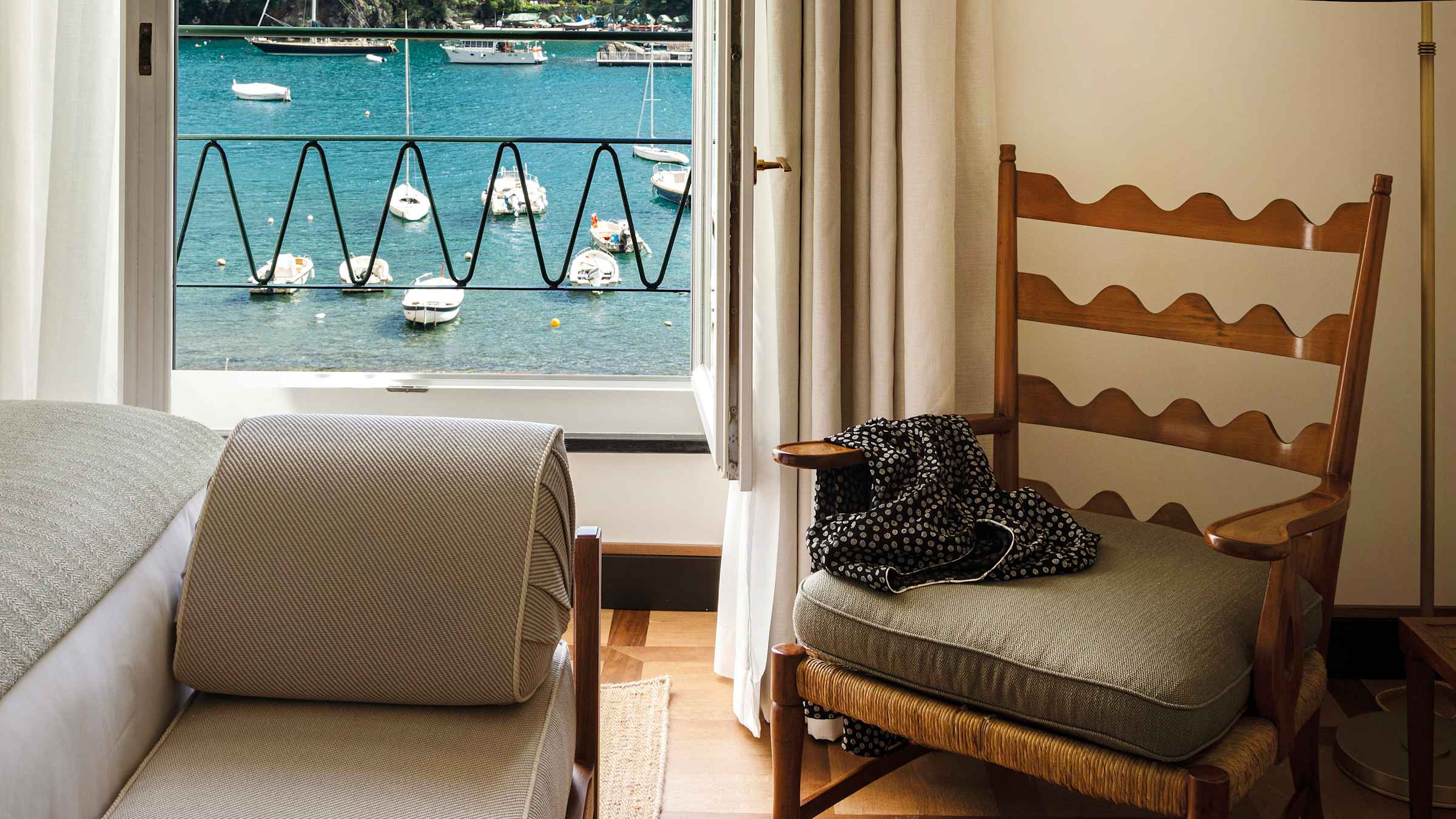 A sea-view suite with balcony at Splendido Mare, Portofino
